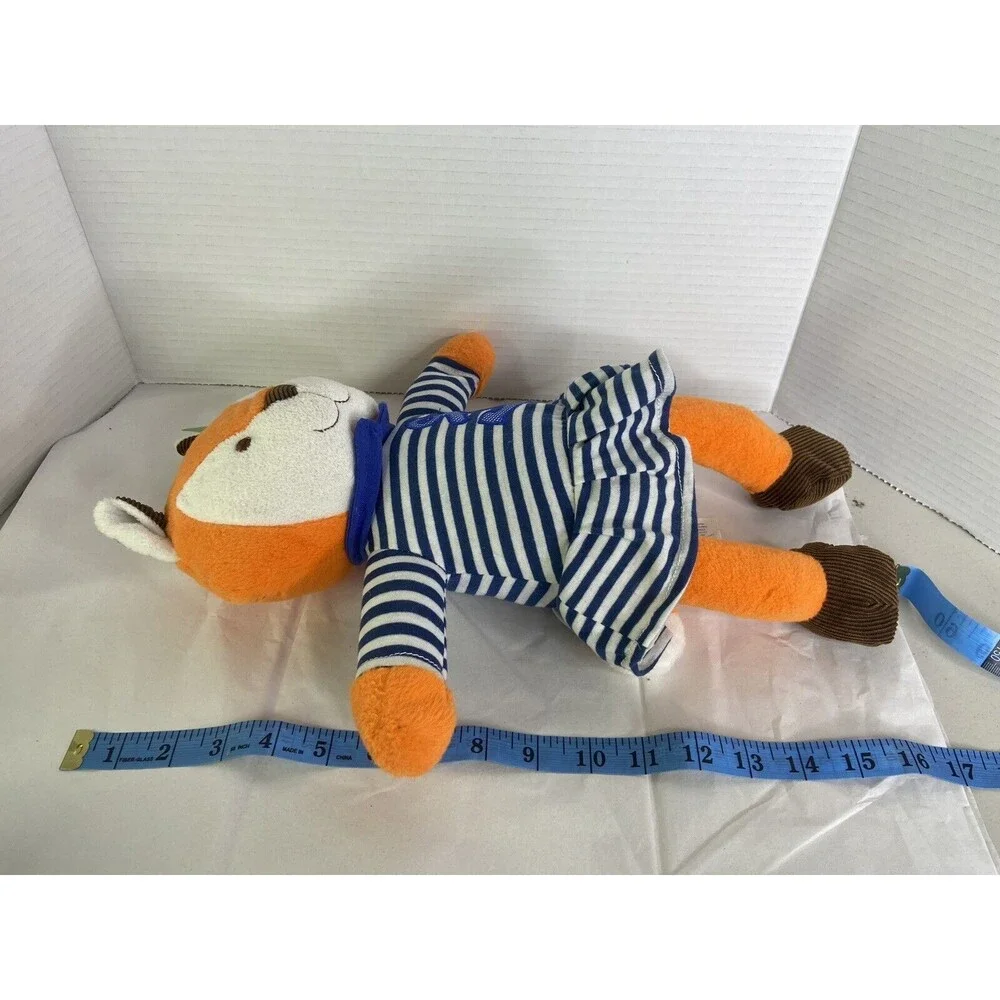 Animal Adventure Fox Sailor Striped Anchor Dress Stuffed Plush Toy Foxy